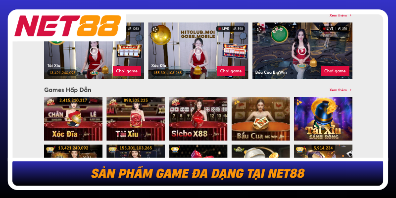 San Pham Game Da Dang Tai Net88